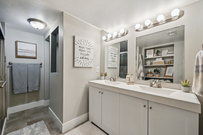Private bathroom - 1-2 Bedroom Basement Studio Apartments