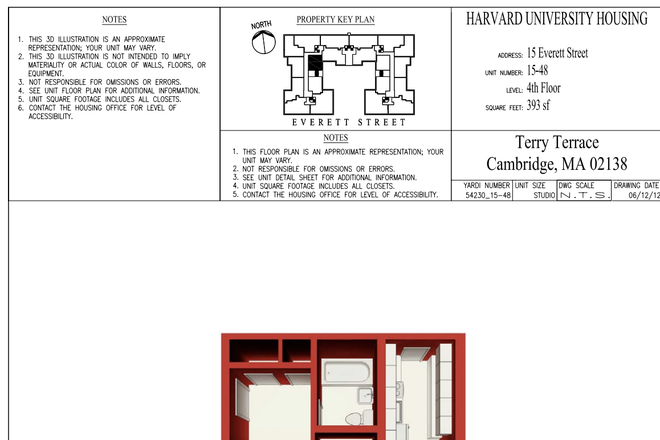 Floor plan - Terry Terrace, sunny studio apt across from the law school
