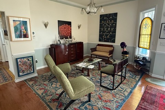 Living room - Furnished 3BR home-Cumberland St-Plainsboro