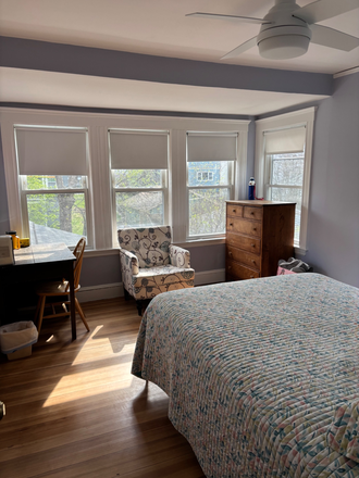 Bedroom from the door - Beautiful property near Arnold Arboretum & MBTA seeks housemate