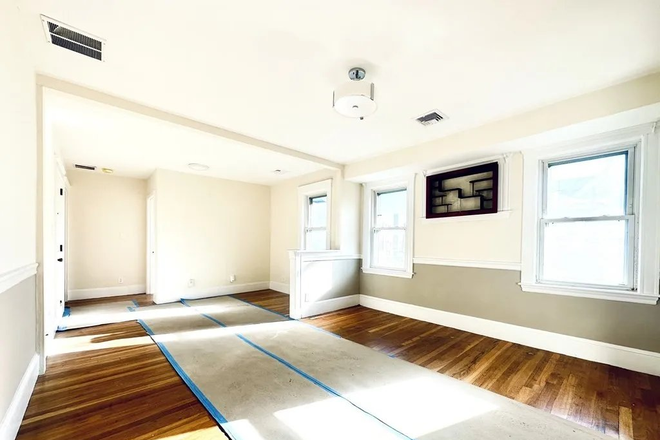 Living Room - Apartment Next to TTC, Less than a 5 min walk to Central Campus and Tufts T Stop