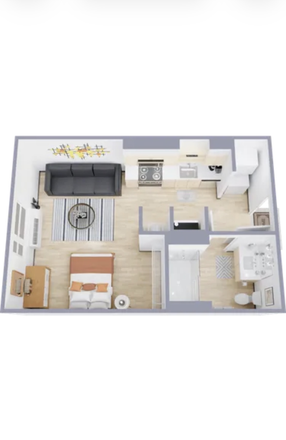 Everything included but the couch - Union on Broadway apartments