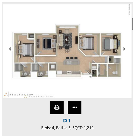 Floor plan - Private Bedroom and Bathroom at The Edge