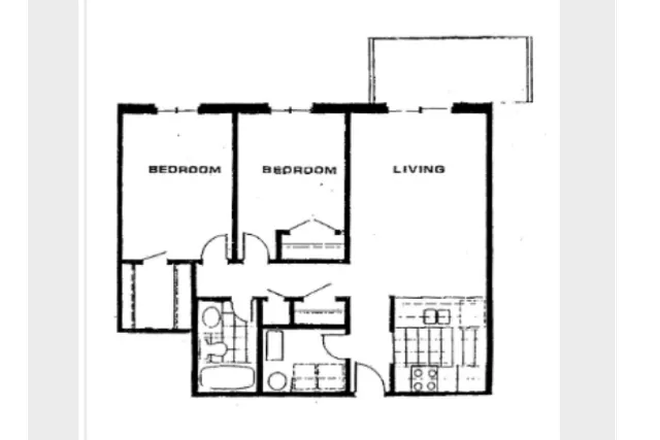 820 sq ft. 2 bed 1 bath with walk-in closet, washer/dryer and a patio. - The Grove Apartments sublease