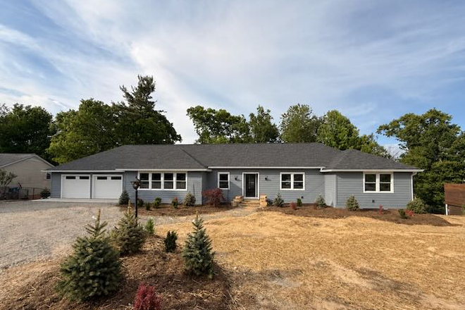 Front exterior street view - Newly Remodeled Boone Home: 5BR, Office, Garage & Walkable Neighborhood
