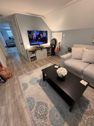 Living room - 1 Bedroom apartment , upstairs level in private neighborhood