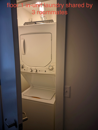 Floor 1 in-unit laundry shared by 3 roommates - Aug 1 move-in, $640 utilities, furnished, share bath with 1 roommate laundry/kitchen with 2 Apartments