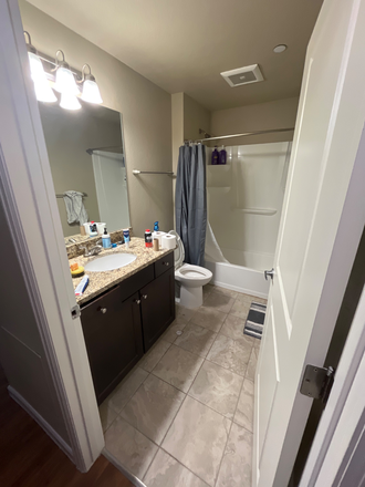 One of the bathrooms, two rooms share this - Maple House