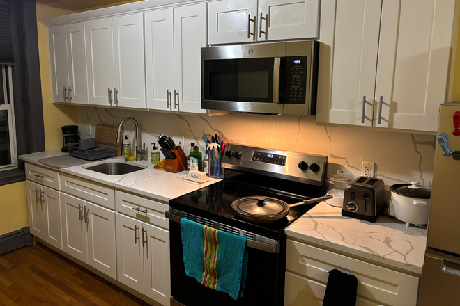 Kitchen - (Summer Sublease) Fenway 2B1B Apartment, Fully Furnished with New Kitchen, 5 Minute Walk from Campus