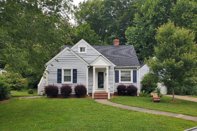 Exterior, new portico built in 2024 - 2 bedrooms available June 1, 2026 in clean, cozy, near campus house