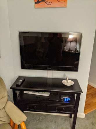 Television, cable TV provided - 10 Chaucer Dr., North Kingstown, RI 02852  Private entrance, fully furnished, all utilities included Apartments