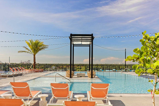 Pool - The Hub on Campus Apartments