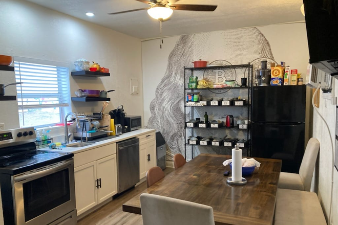 kitchen - $800 Private Unit  close to campus; includes utilities and wifi