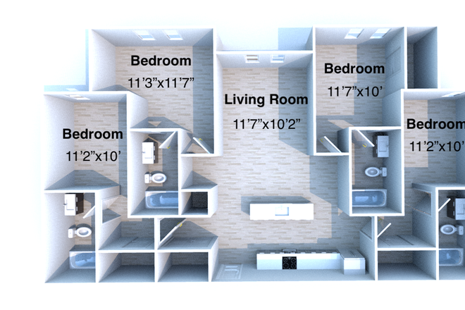 302 Unit Overview. - Fourteen35