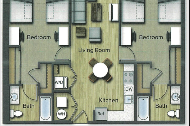 The floor plan - Terrapin Row