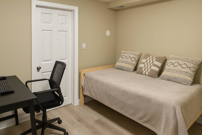 Twin bed with 12 inch Mattress - Private Basement Suite for Rent – Sleeps 2 !! Townhome