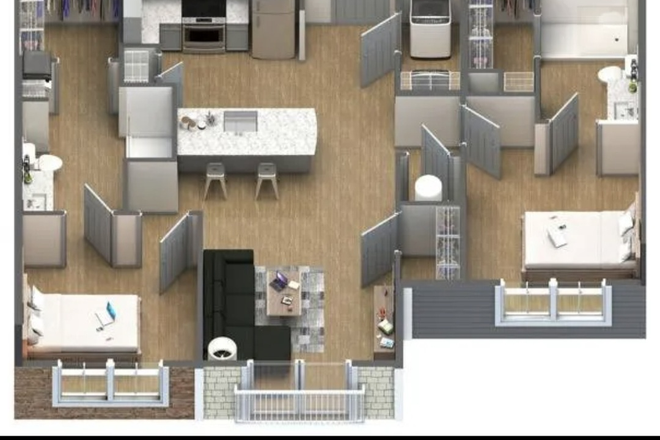Floor Plan - 2 bedroom Apartment at the Bellamy Apartment