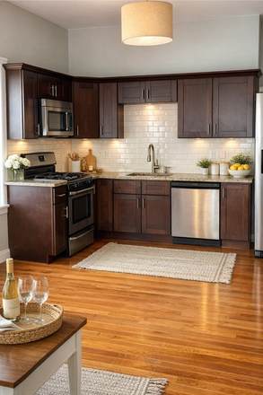 kitchen - Four bedroom,  one and half bathrooms June 1st, located in Wayland Square East side neighbor Apartments