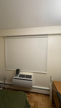 Blackout curtains in bedroom - Private Bedroom in Dexter Park, A/C, Private Bathroom, Balcony, Furniture Included! Apartments