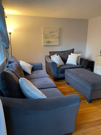 living room, couches available if interested - 2BR Townhouse in Jamaica Plain | Steps to Arnold Arboretum | March 1 | $3,000