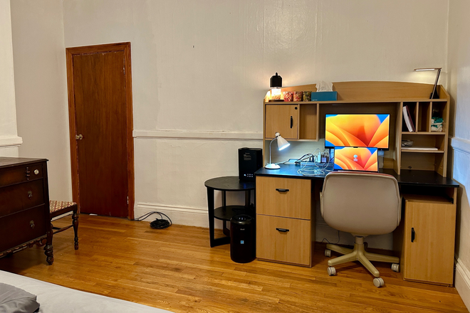 Bedroom (work desk, front entrance to laundry) - 3-7 Week Sublet, Private Apartment Unit in Cambridge from Dec 7, 2025 to Jan 24, 2026