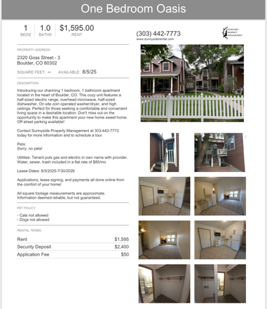 You can see more on Zillow! - 1 bed apartment in Goss Grove near cu boulder
