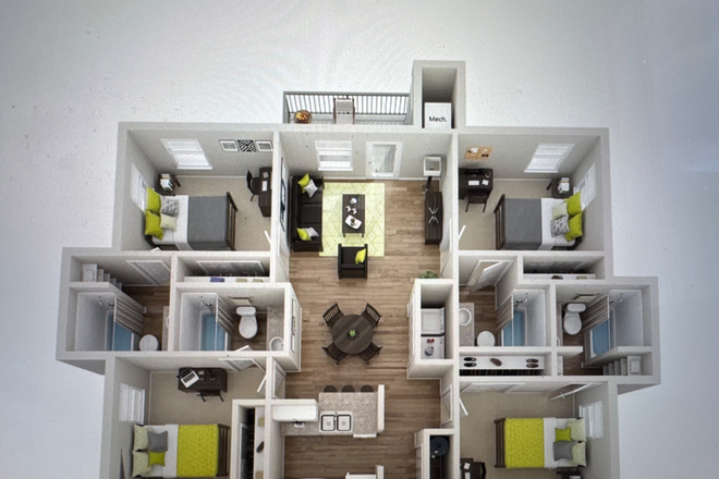 The unit is 4B4B in which my I’m subleasing my bedroom - The Landings at Chandler’s crossing