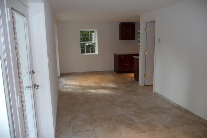 Living area from front door - One Bdrm Apartment,  8 min Walk to Campus, All Utilities Included