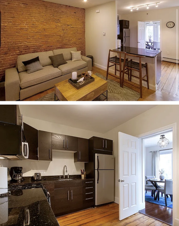 Decorated differently - Living room and kitchen - Furnished Summer 2 Sublet - Walk to Northeastern!