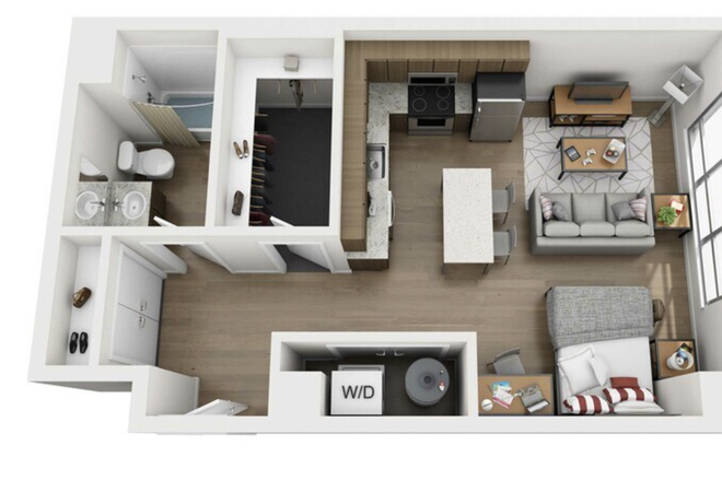 One Bed room (A1) - Everly on the Loop one bed room Apartments