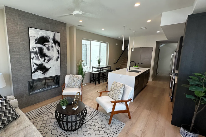 Living Room - 3 PLUS 1 non-conforming 4th bedroom-Near new 3 story townhome! Steps to DU!