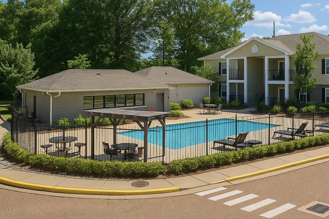 Community Pool - Fully furnish 1 BR with private bath available in this newly renovated 2BR Condo in The Bluffs West.