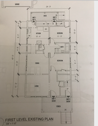 floorplan - Fall term lease - (Sep-Jan) 2 BR $2800/month Available furnished/Includes water, gas, electric Apartments