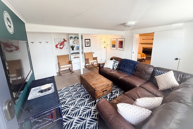 Lower Family Room - Massive Flat Yard with views of Roger Wheeler House