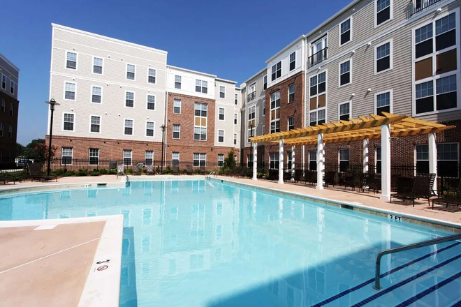 Outside Pool View - First Street Place Apartments