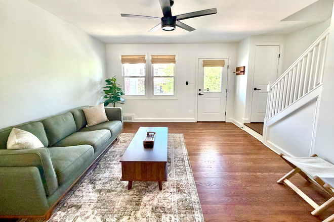 Living Room - Modern 3BR/2BA Townhouse near H St Corridor | $3,200 | Furnished Opt.