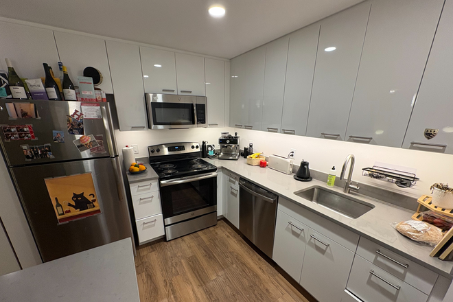 Kitchen again - Beautiful furnished studio at 1 Soldiers Field Park | next to HBS