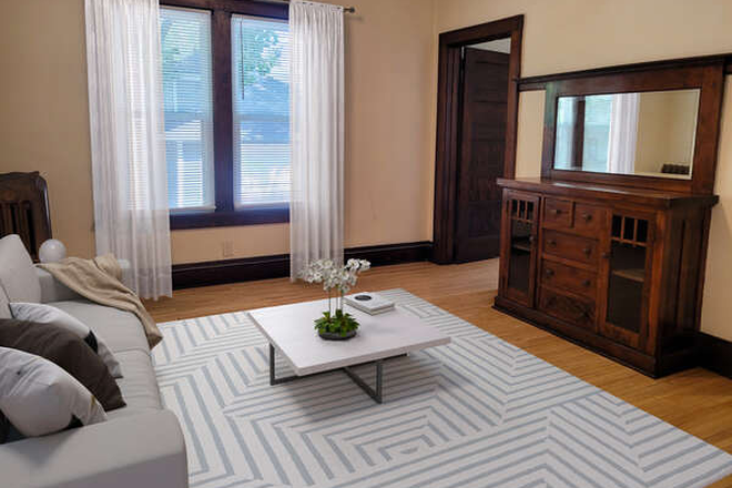 Living Room - BEST LOCATION! x-street to campus! Updated Spacious 3 Bed APT, Newer Kitchens