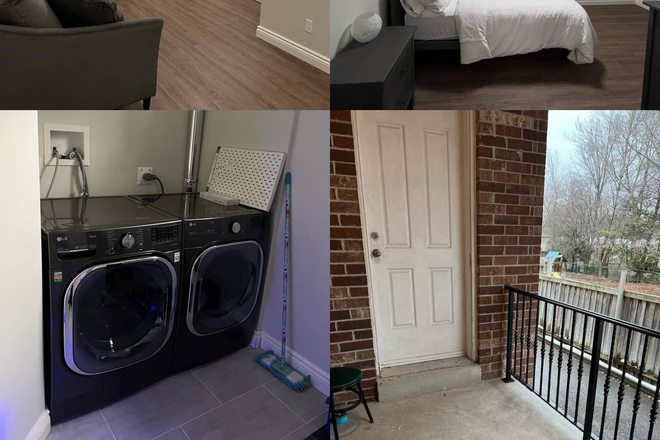 Apartment and Laundry(common area) - 1 Cozy Fully Furnished Bachelor Apartment, with private washroom and kitchen