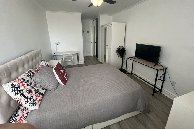 Bedroom B: $980 Private room with Double sized bed - Private room for female in a shared condo unit at Massey Square, Utilities included!