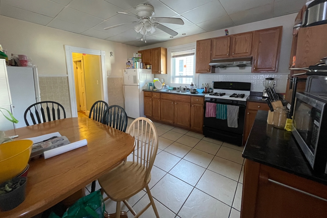 kitchen - Furnished room in 4Br/1Ba quiet and cozy apt, near Orange T station, Somerville,  ava 9/1/2025