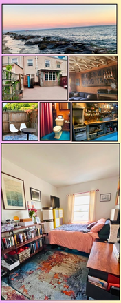 Collage of house - Sunny Seaside Room — 1 Block from the Beach! 