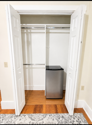 Bedroom closet - Downtown Salem minutes to train Apartments