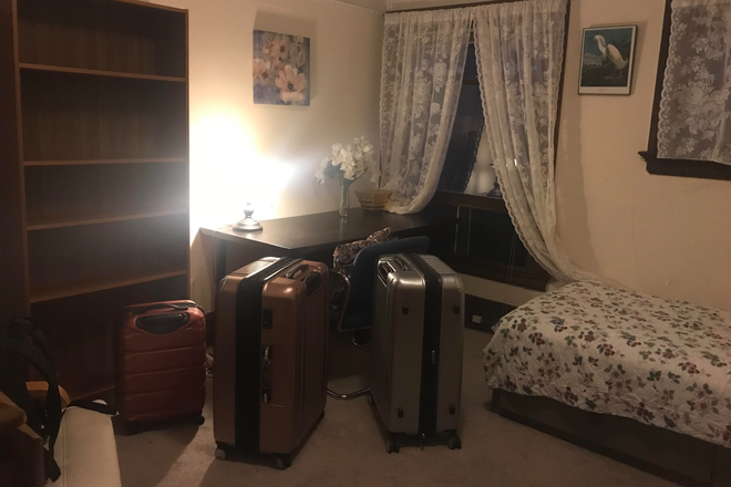 South East Corner-A Visiting Scientist's Luggage on Move-in 9 years ago - $1300  Shared housing Furnished priv room,-kitchen privleges quiet house-walk to UCB 10 mins