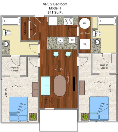 Floorplan - VP3 Apartments