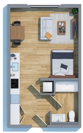Floor Plan - Studio Lease Takeover Available Starting December or January