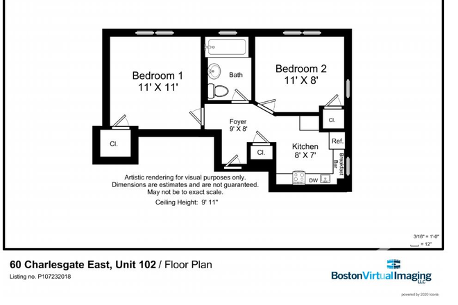 Floorplan - Perfect split layout. Center foyer with 2 good size bedrooms off of it.9/1/2025 Apartments