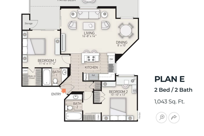 Bedroom 1 will be sublet - Apartment Right Next to UTC