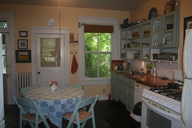 Kitchen - Single, fully furnished room in big roomy house. Charles Village. Owner occupied.