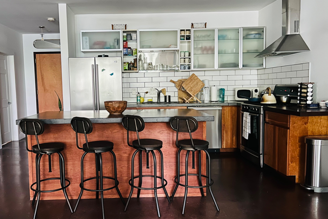 Open Plan Kitchen - Downtown Pied-a-Terre with Home Office